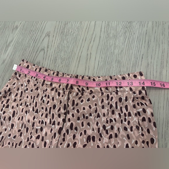 ANTHROPOLOGIE High-Rise Ankle Leopard Pleated Wide Leg Trouser Pants Sma… - Picture 13 of 16